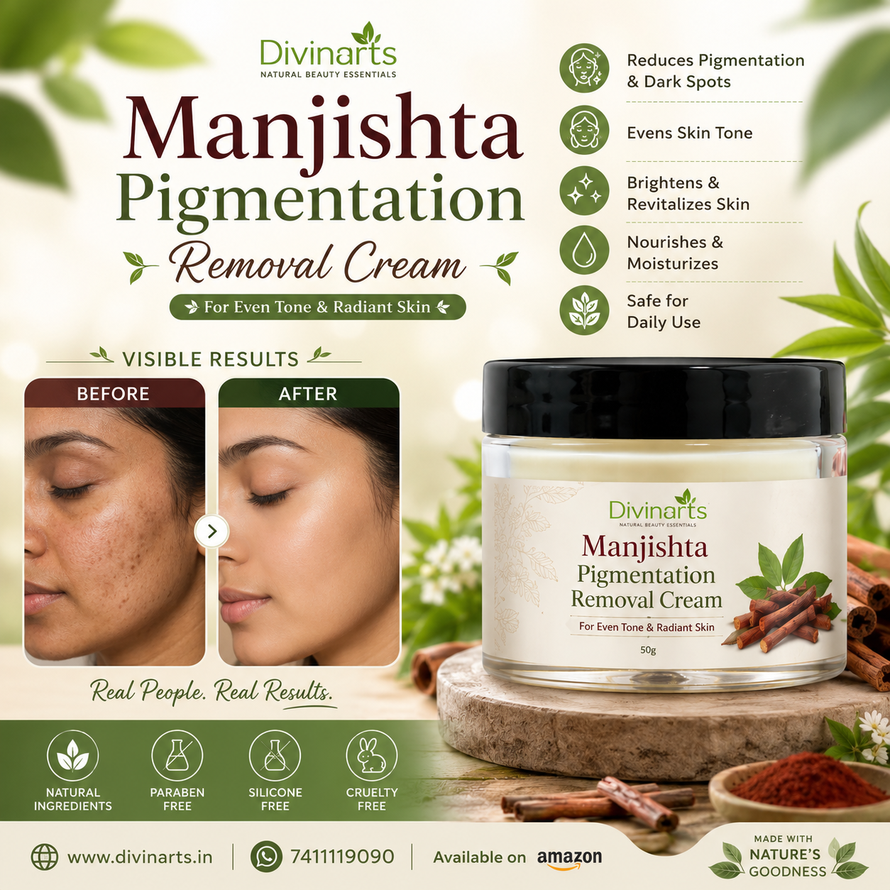 Manjishta Pigmentation Removal Cream 45gm